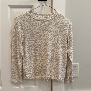 Leopard Print Cream Sweater